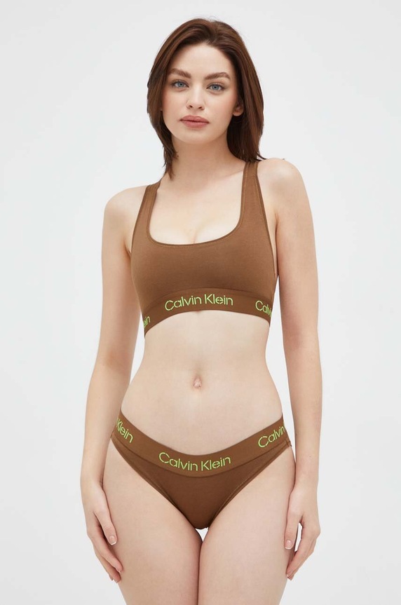Ρούχα Σουτιέν Calvin Klein Underwear 000QF7454E καφέ