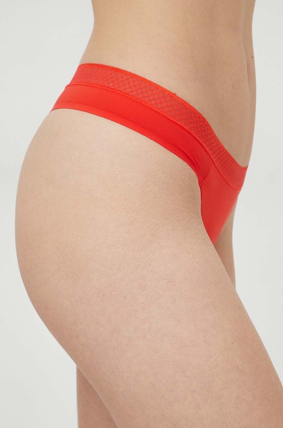 Brazílske nohavičky Calvin Klein Underwear 000QF6307E červená AW24