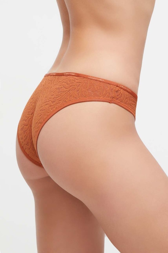 Nohavičky Calvin Klein Underwear 000QF7348E oranžová AA00