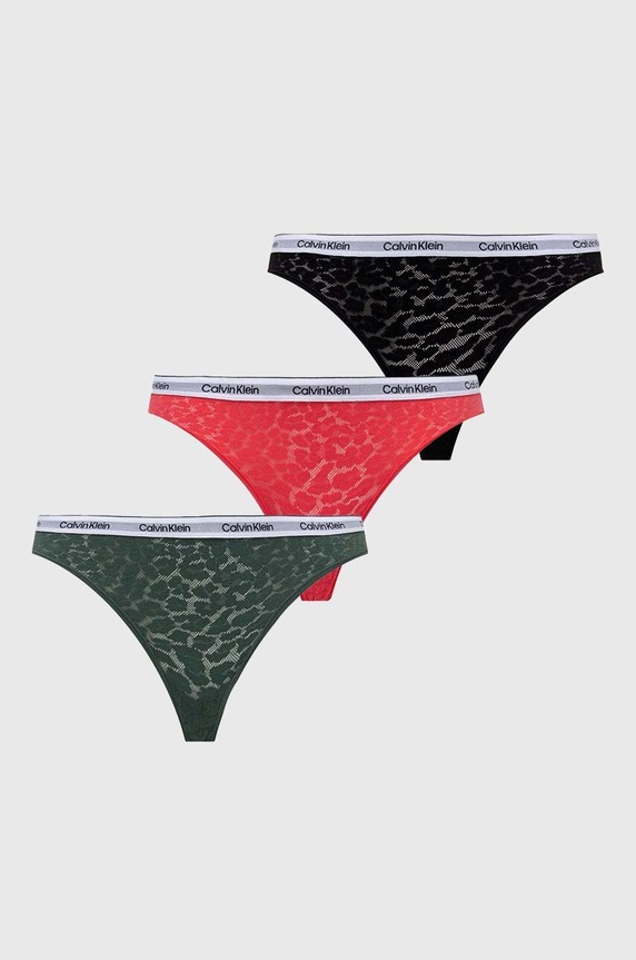 Calvin Klein Underwear chiloți 3-pack figi rosu 000QD5069E