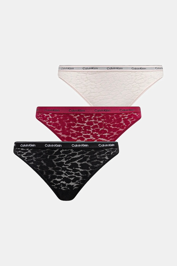 Calvin Klein Underwear figi 3-pack dzianina czarny 000QD5069E