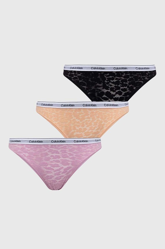 Nohavičky Calvin Klein Underwear 3-pak nohavičky viacfarebná 000QD5069E