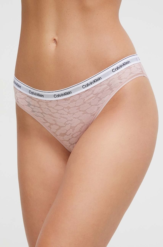 Calvin Klein Underwear bugyi sima rózsaszín 000QD5050E
