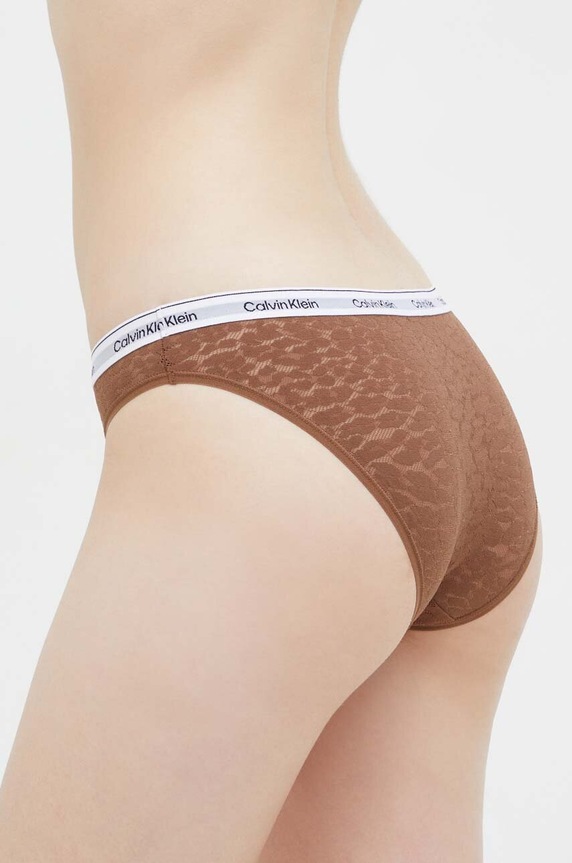 Kalhotky Calvin Klein Underwear 000QD5050E hnědá AW23