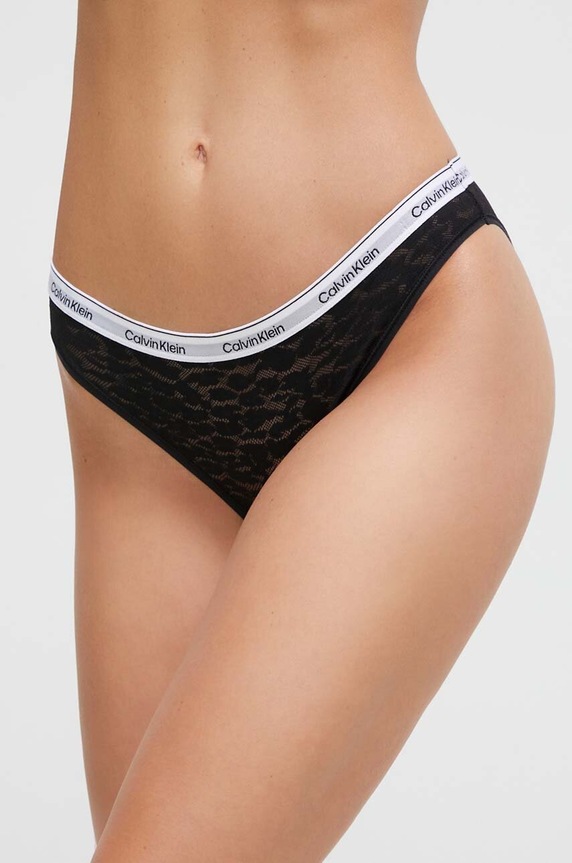 Σλιπ Calvin Klein Underwear στάμπα μαύρο 000QD5050E