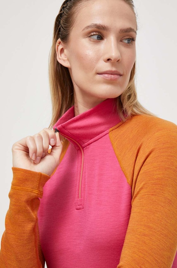Smartwool longsleeve funkcyjny Classic Thermal Merino różowy SW016374