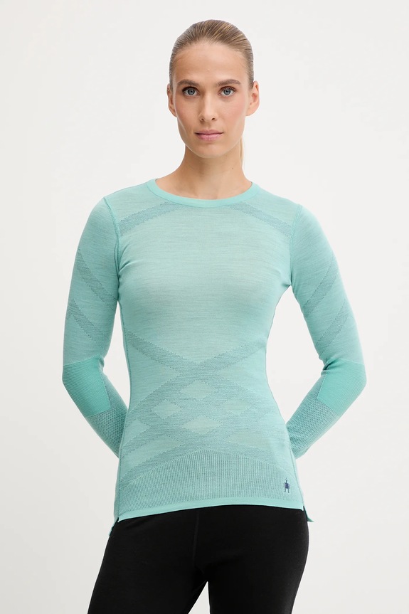 Smartwool funkcionális hosszú ujjú ing Intraknit Thermal Merino outdoor türkiz SW019284
