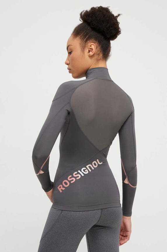 Rossignol longsleeve funkcyjny Infini Compression Race RLMWL17 szary AW24