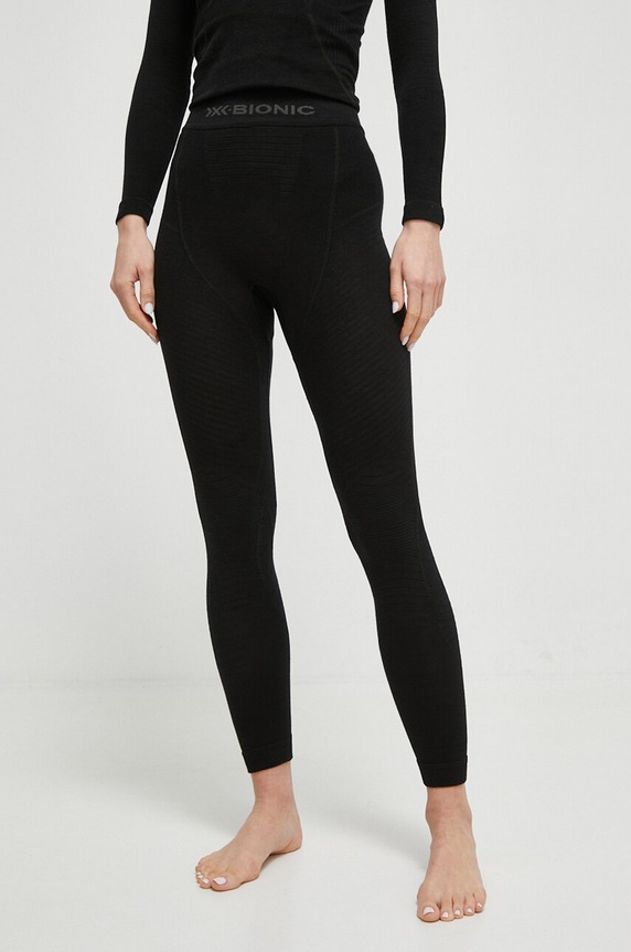 X-Bionic legginsy funkcyjne Merino 4.0 sporty zimowe czarny cl.WP05W23W