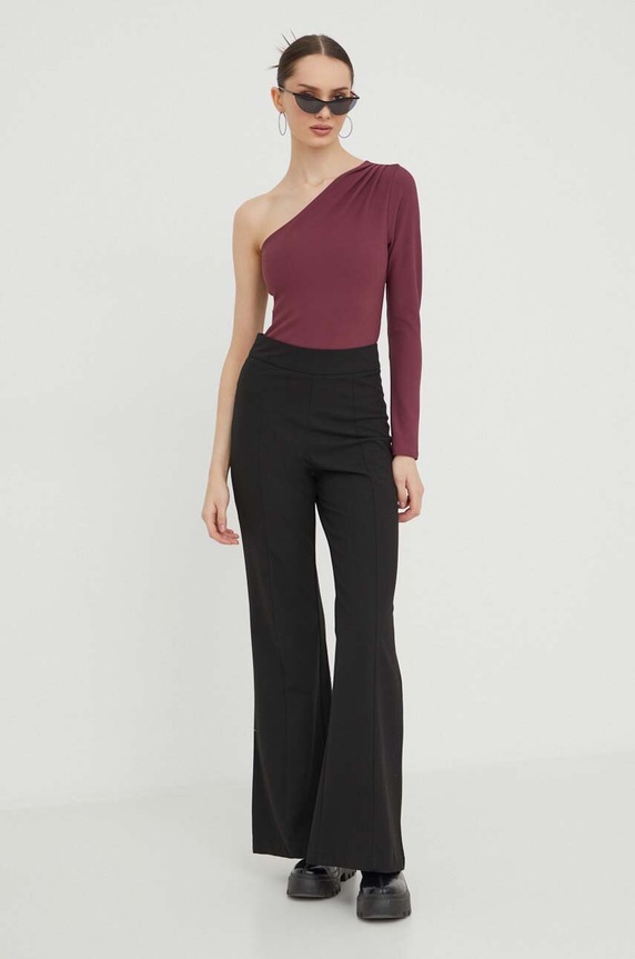 Body Abercrombie & Fitch KI140.3569.500 fialová AW23