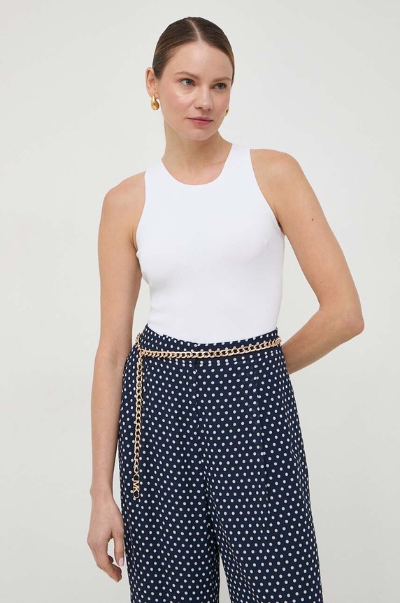 MICHAEL Michael Kors body z elastanem biały MR460TR33D