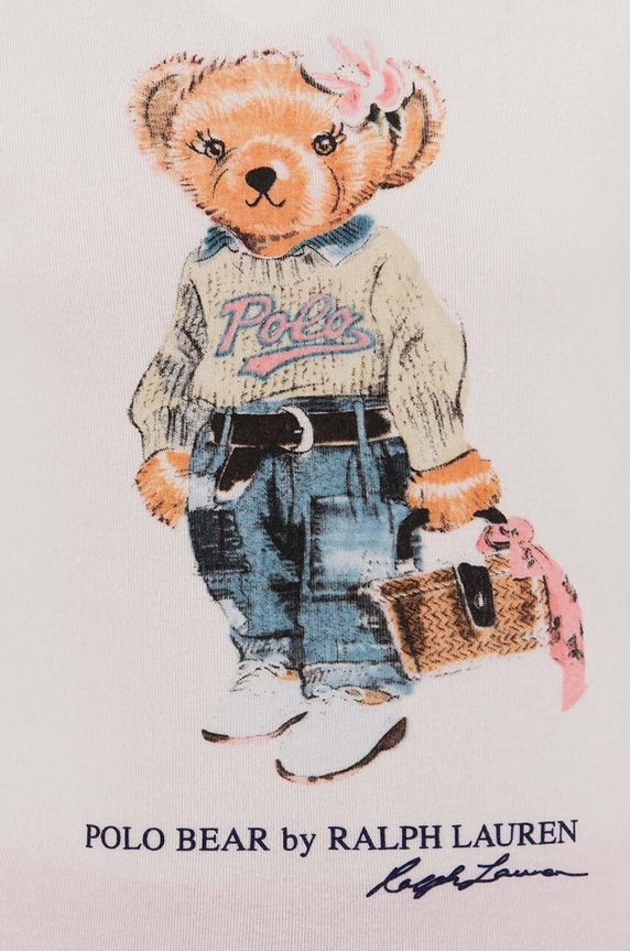 Dziewczynka Polo Ralph Lauren piżama dziecięca 4P0100 biały