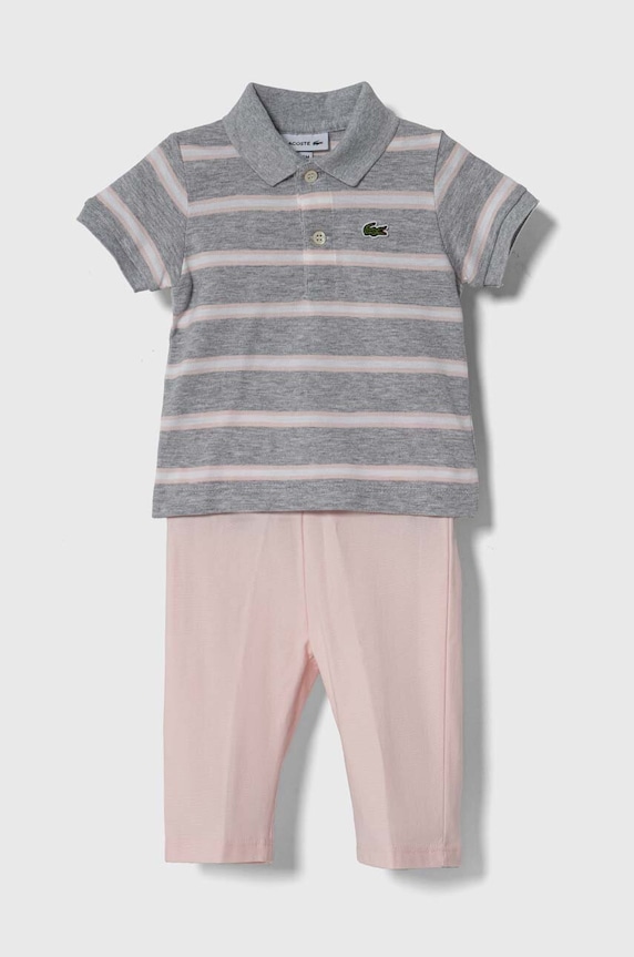 Lacoste pijamale pentru bebelusi set gri 4J1135