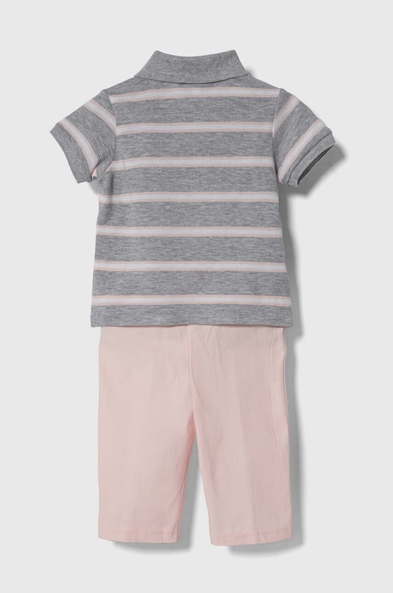 Lacoste pijamale pentru bebelusi 4J1135 gri AW23
