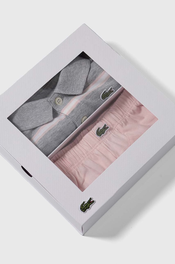 Lacoste pijamale pentru bebelusi 4J1135 gri