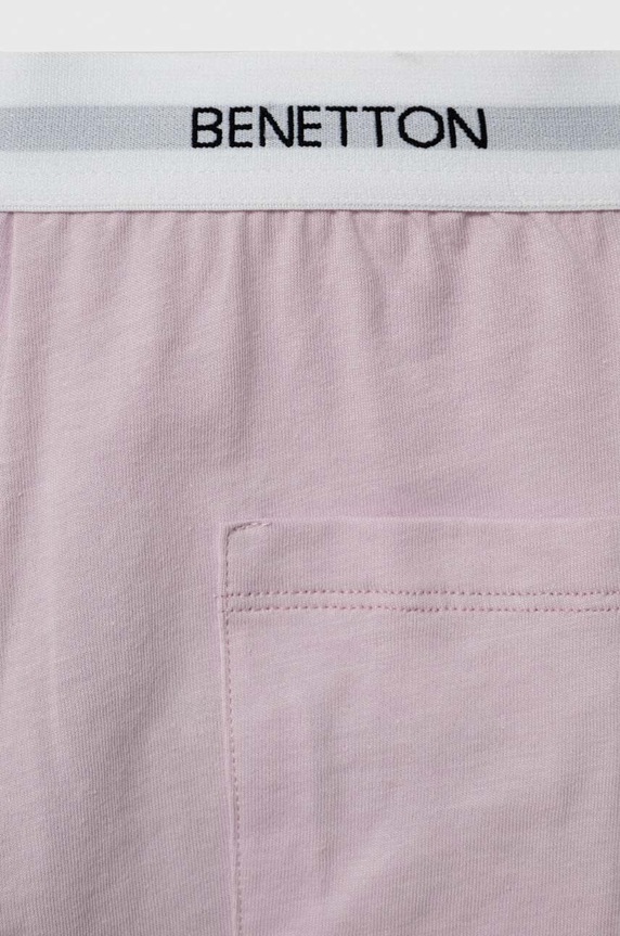 Dětské bavlněné pyžamo United Colors of Benetton růžová 30960P05B.G.SEASONAL
