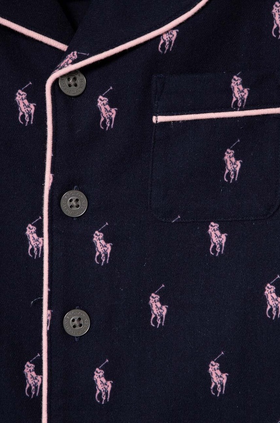 Dječaci Dječja pamučna pidžama Polo Ralph Lauren 4P0150 mornarsko plava