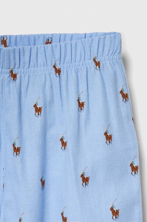 Παιδικές βαμβακερές πιτζάμες Polo Ralph Lauren μπλε 9P0137