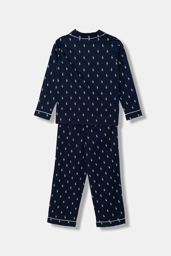 Dječja pamučna pidžama Polo Ralph Lauren 9P0137 mornarsko plava AW24