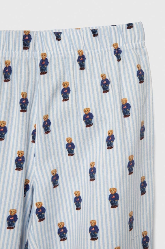 Polo Ralph Lauren pijamale de bumbac pentru copii albastru 9P0149