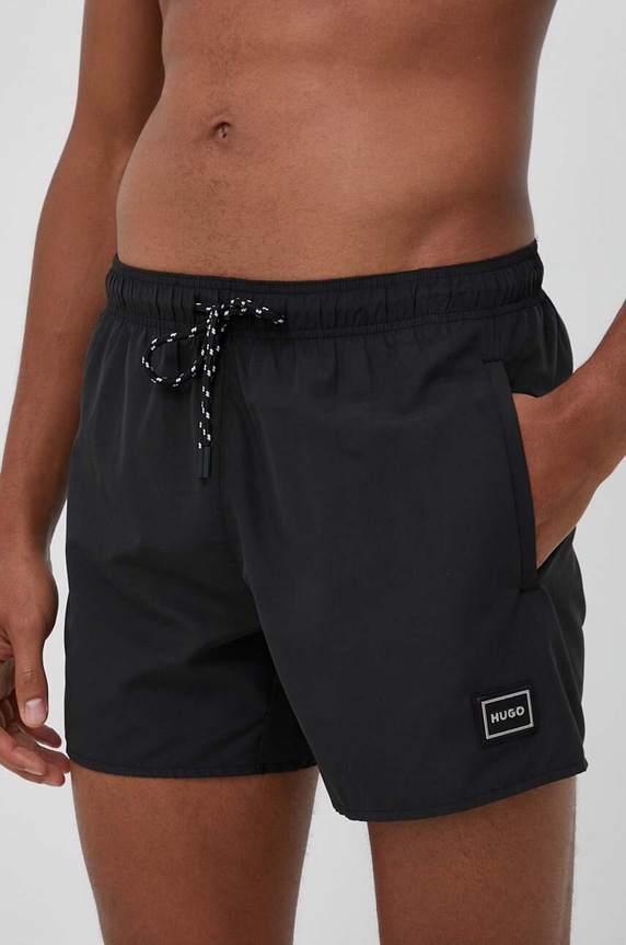 HUGO fürdőnadrág 50483986 fekete AW25