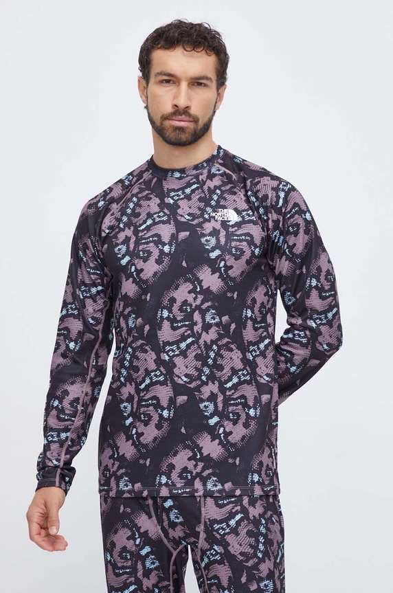 The North Face longsleeve funkcyjny Dragline sporty zimowe czarny NF0A7ZLQO3L1