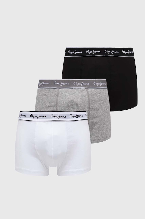 Μποξεράκια Pepe Jeans 3-pack PEPE TK 3P εφαρμοστό σορτς μπόξερ γκρί PMU10975.933