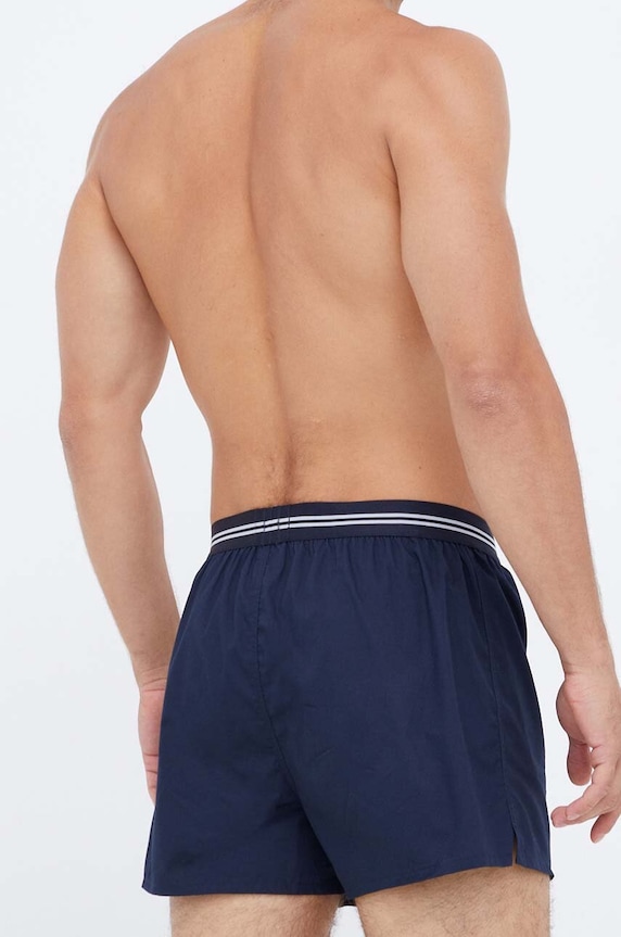 Bavlnené boxerky BOSS 3-pak 3P Woven Boxer modrá 50480034