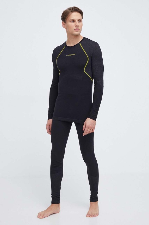 La Sportiva legginsy funkcyjne Wool40 Aero ZASB008 czarny AW25