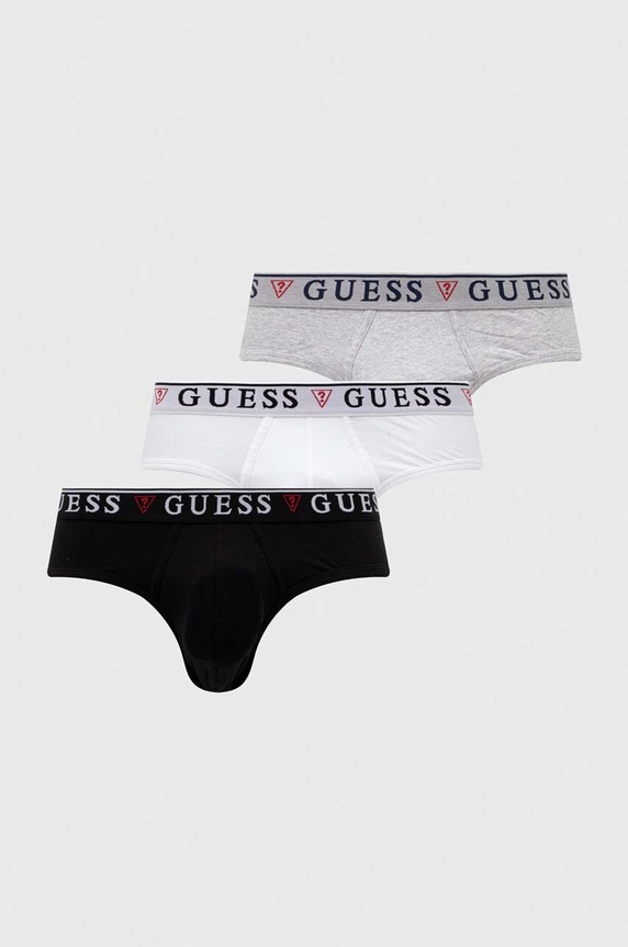 Guess slipy 3-pack BRIAN dzianina biały U97G00.KCD31
