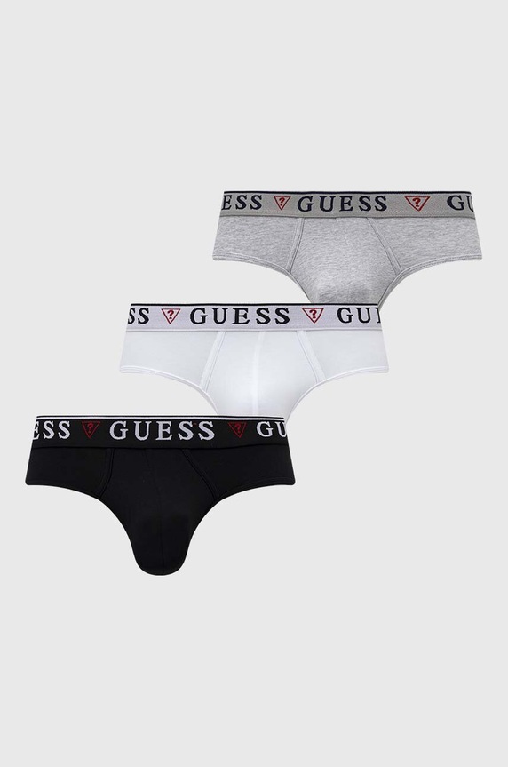 Guess slipy 3-pack BRIAN dzianina biały U97G00.KCD31