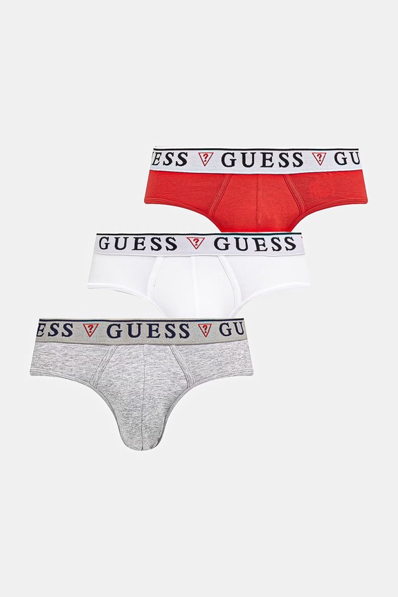 Guess slipy 3-pack dzianina szary U97G00.KCD31