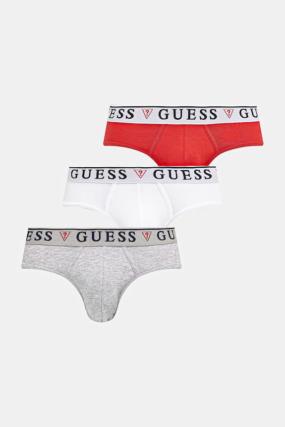 Guess slipy 3-pack dzianina szary U97G00.KCD31