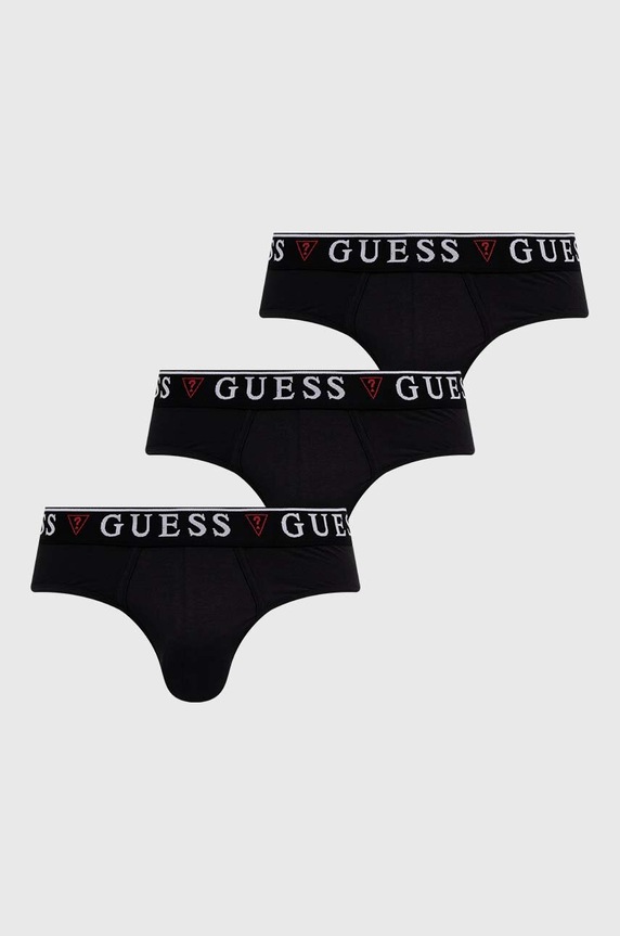 Guess slipy 3-pack BRIAN dzianina czarny U97G00.KCD31