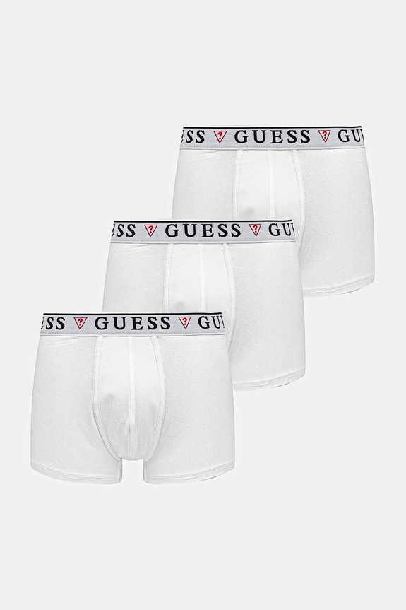 Boxerky Guess BRIAN 3-pak pletenina biela U97G01.KCD31