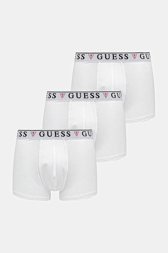 Boxerky Guess BRIAN 3-pak pletenina biela U97G01.KCD31