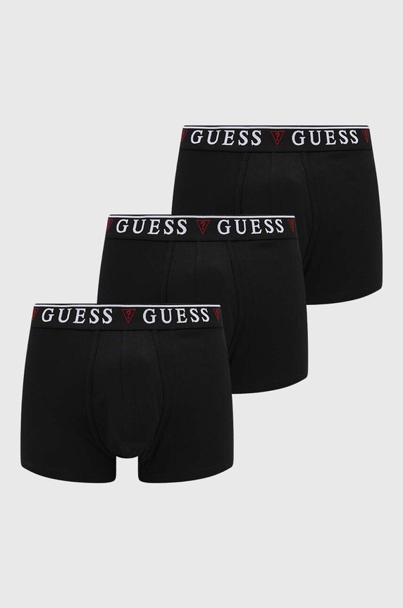 Guess bokserki BRIAN 3-pack dzianina czarny U97G01.KCD31