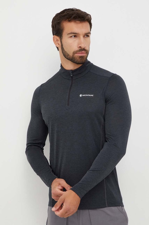 Montane longsleeve funkcyjny Dart Zip Planet friendly szary MDRZN