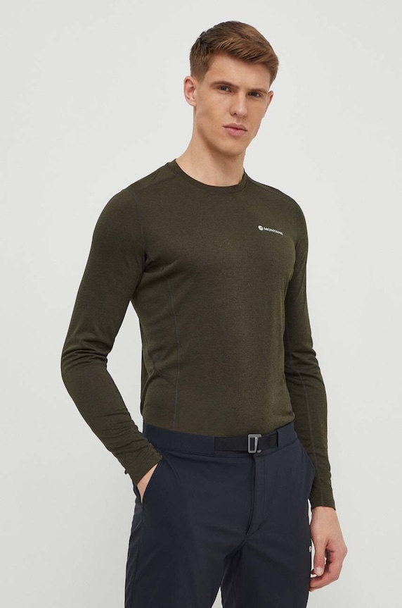 Montane longsleeve funkcyjny Dart zielony MDRLS