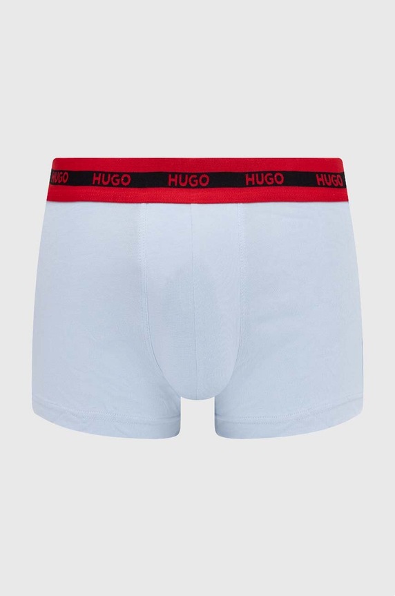 Boxerky HUGO 3-pack 50503083 modrá SS24