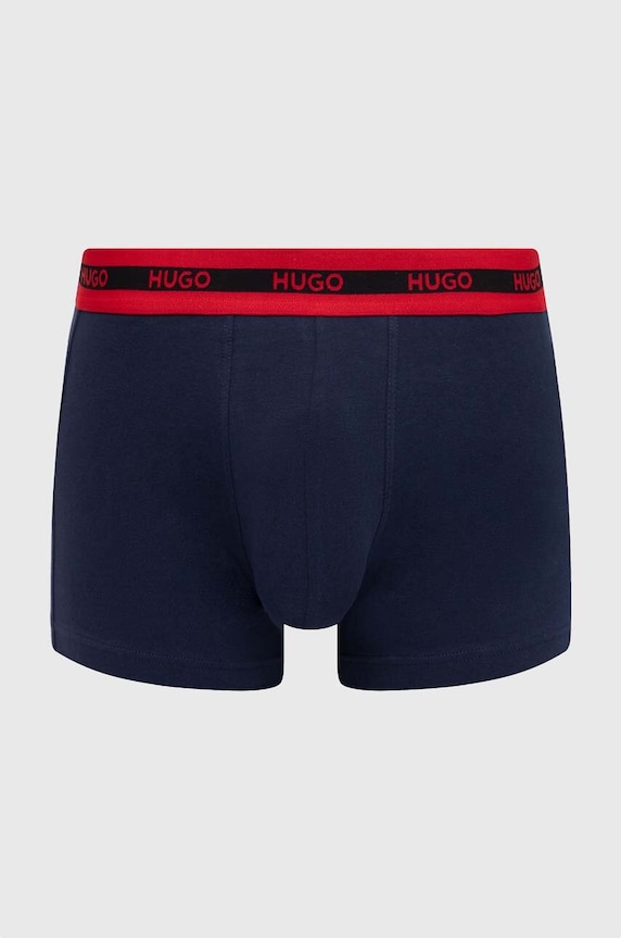 Boxerky HUGO 3-pack modrá 50503083
