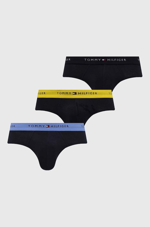 Tommy Hilfiger alsónadrág 3 db sima sötétkék UM0UM02904