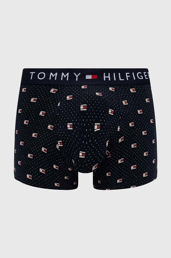 Boxerky Tommy Hilfiger pletenina tmavomodrá UM0UM02835