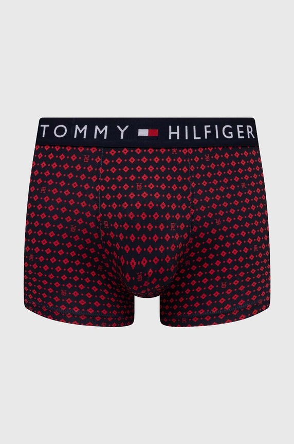 Boxerky Tommy Hilfiger pletenina tmavomodrá UM0UM02854