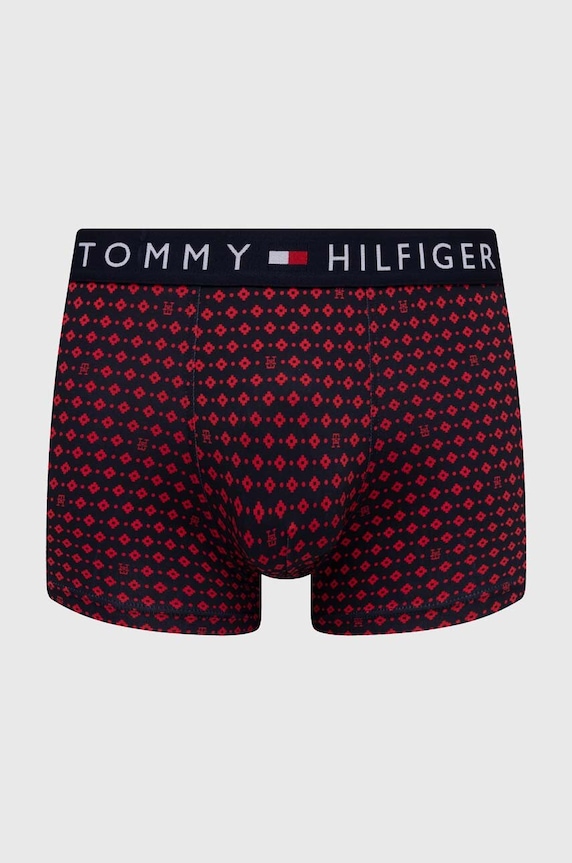 Boxerky Tommy Hilfiger pletenina tmavomodrá UM0UM02854