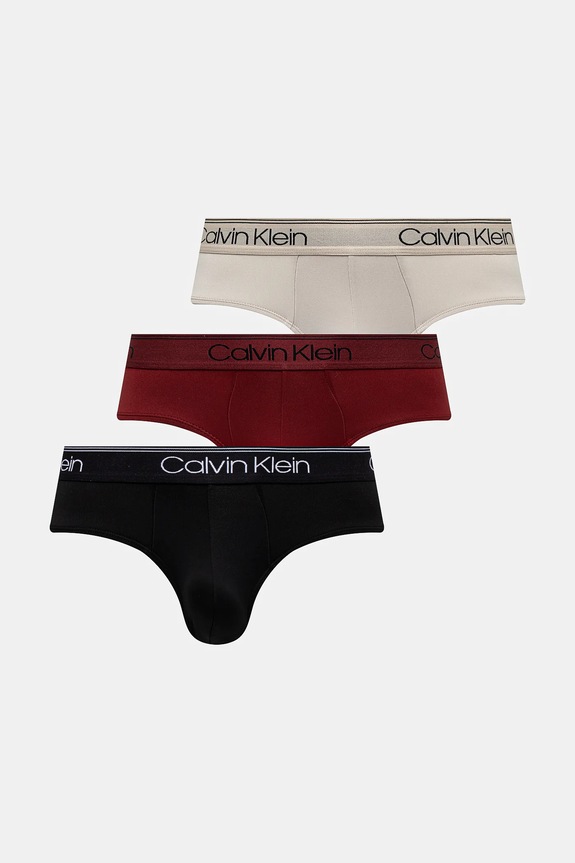 Calvin Klein Underwear slipy 3-pack dzianina czarny 000NB2568A