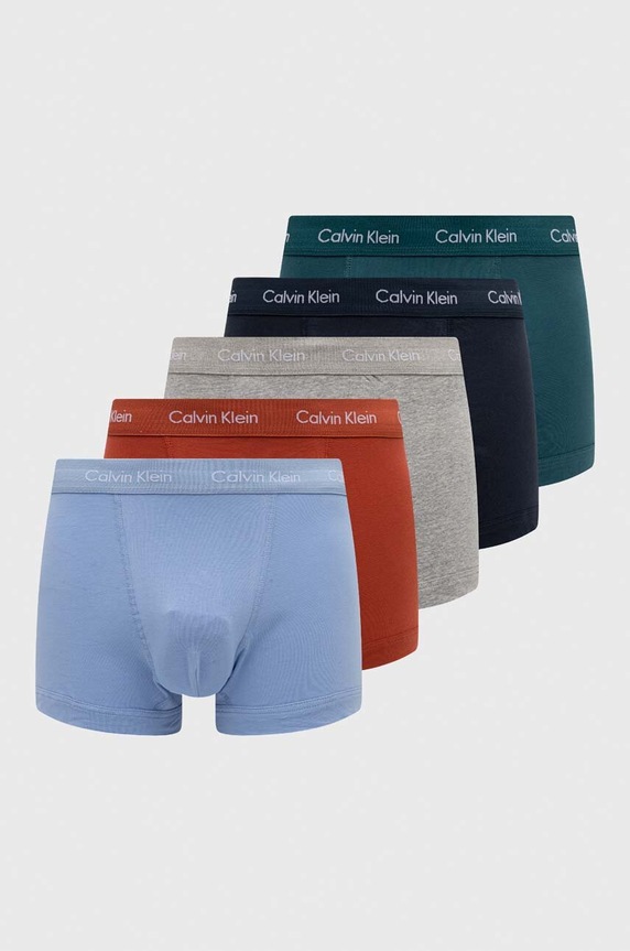Calvin Klein Underwear bokserki dopasowane męskie 5-pack dzianina zielony 000NB2877A