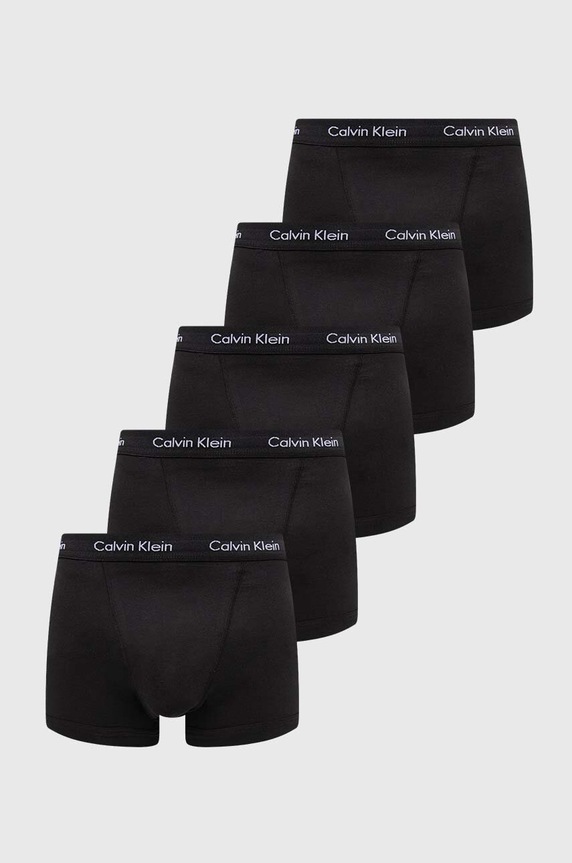 Calvin Klein Underwear bokserki dopasowane męskie 5-pack dzianina czarny 000NB2877A