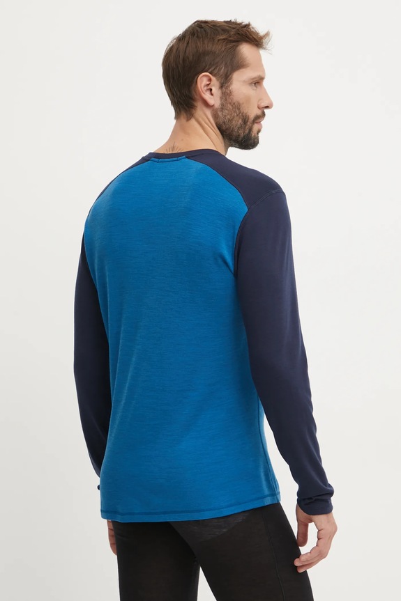 Ισοθερμικό μακρυμάνικο πουκάμισο Smartwool Classic Thermal Merino SW016350 μπλε AW25