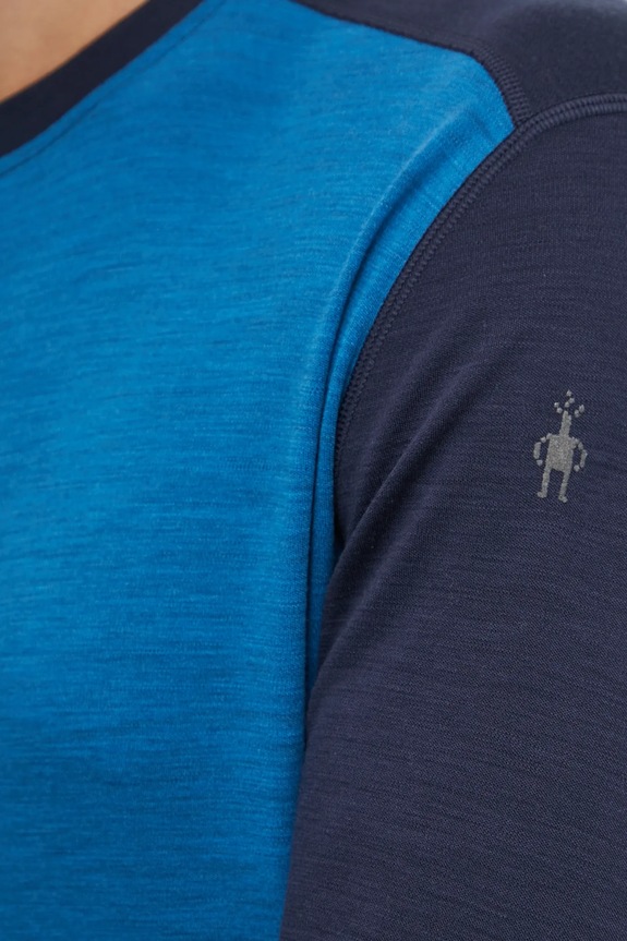 Ισοθερμικό μακρυμάνικο πουκάμισο Smartwool Classic Thermal Merino μπλε SW016350